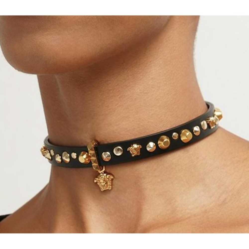 Versace Medusa leather necklace - image 2
