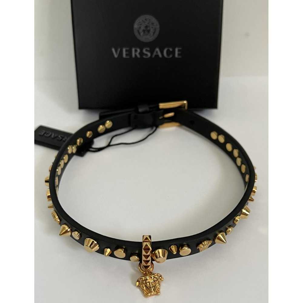 Versace Medusa leather necklace - image 6