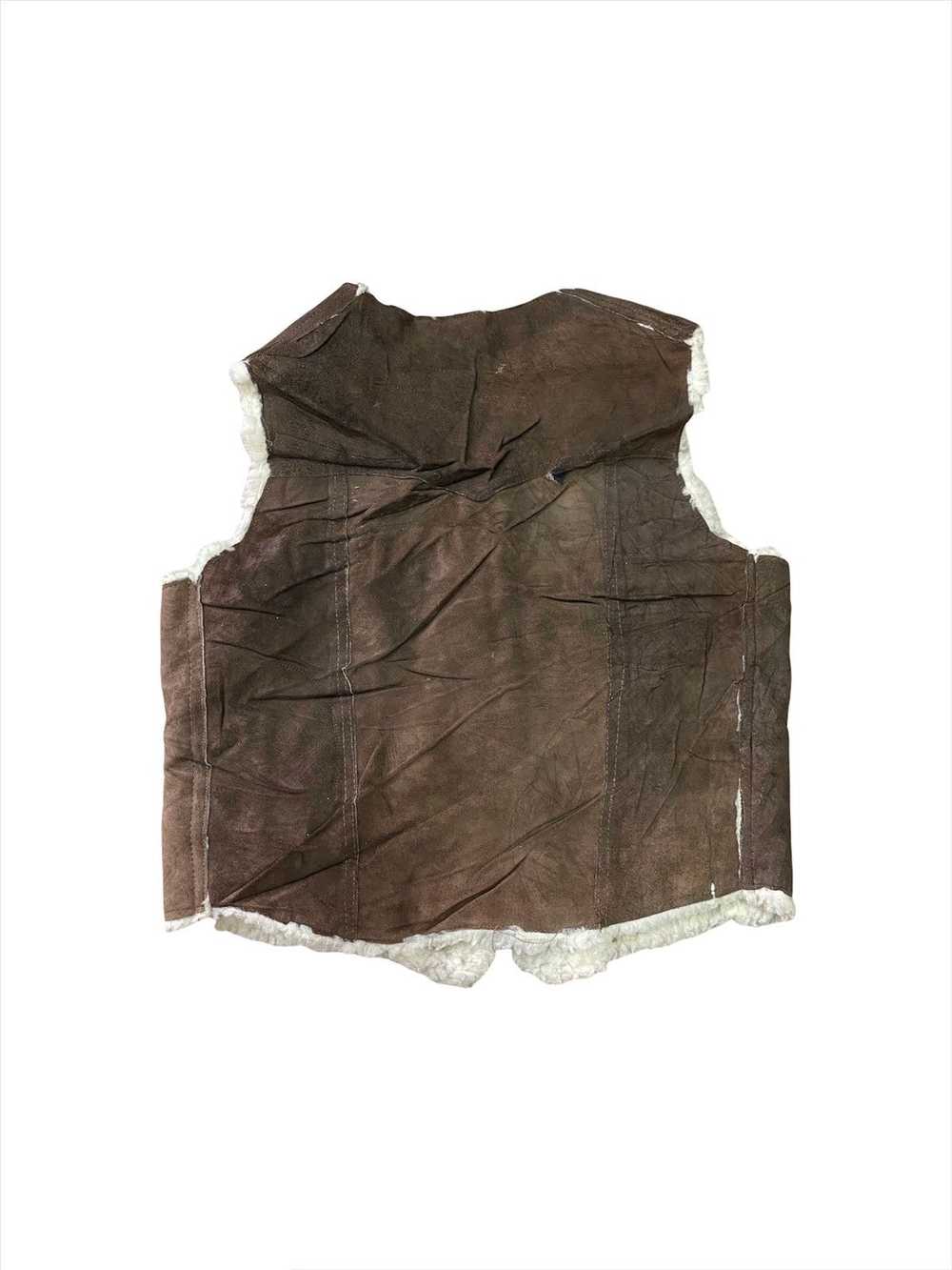 Leather × Mink Fur Coat × Tracey Vest Faur Fur Pa… - image 2