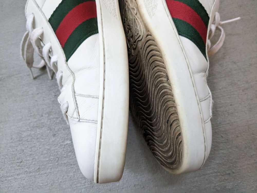 Gucci Gucci Ace Sneakers 11 White Leather Low Top… - image 9