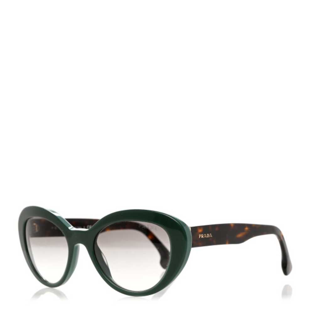 PRADA Acetate Sunglasses SPR 15Q Green - image 1