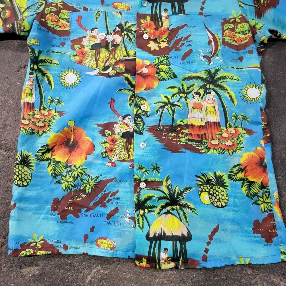 Vintage Waikiki Holiday 70s Hawaiian Shirt Size M… - image 3
