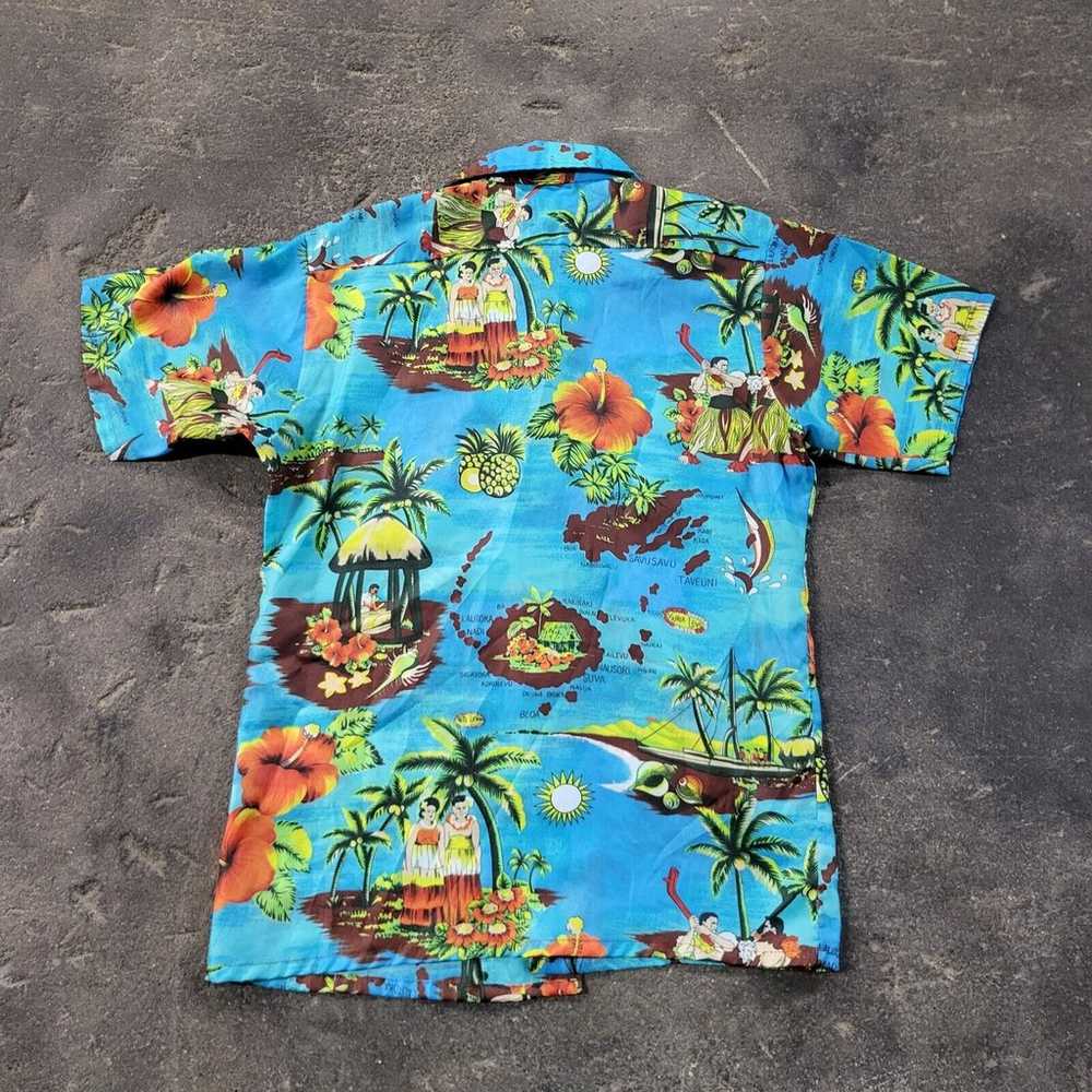 Vintage Waikiki Holiday 70s Hawaiian Shirt Size M… - image 4