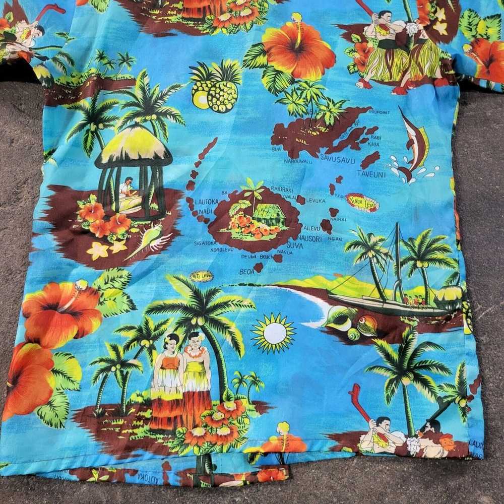 Vintage Waikiki Holiday 70s Hawaiian Shirt Size M… - image 5