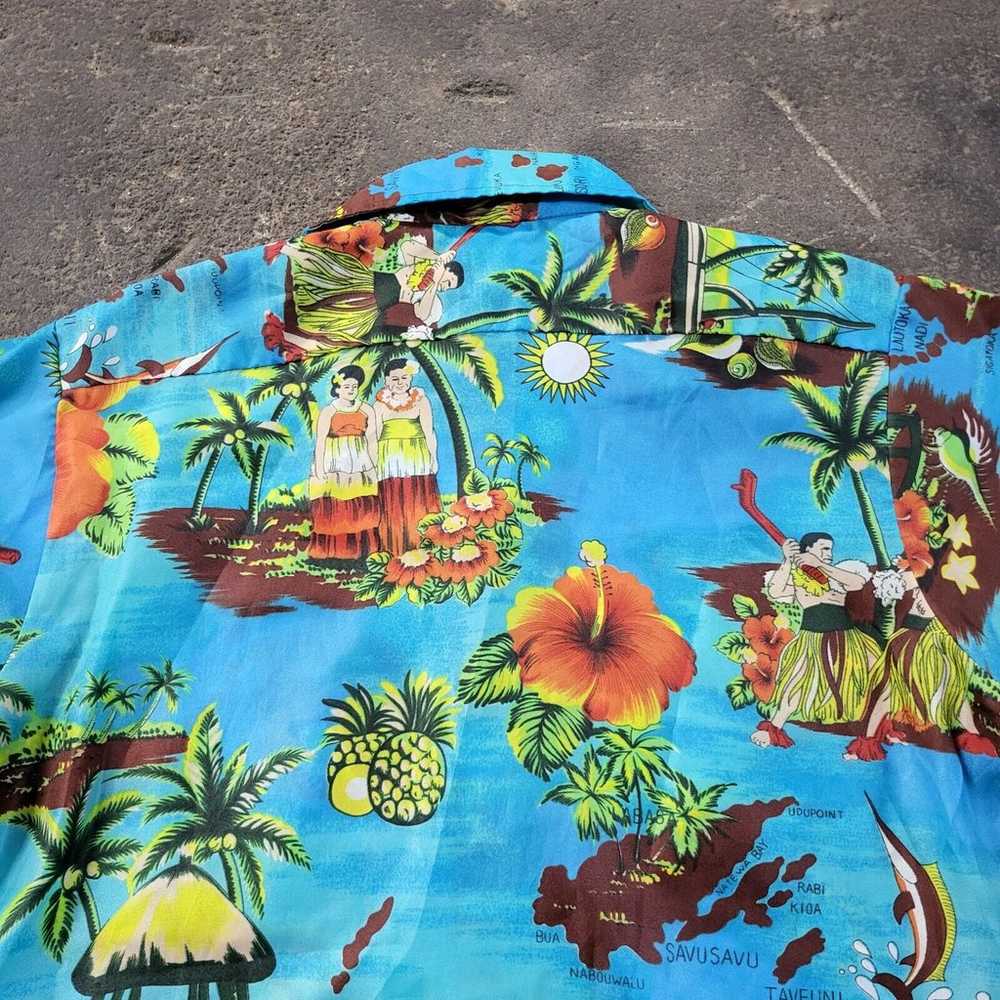 Vintage Waikiki Holiday 70s Hawaiian Shirt Size M… - image 6