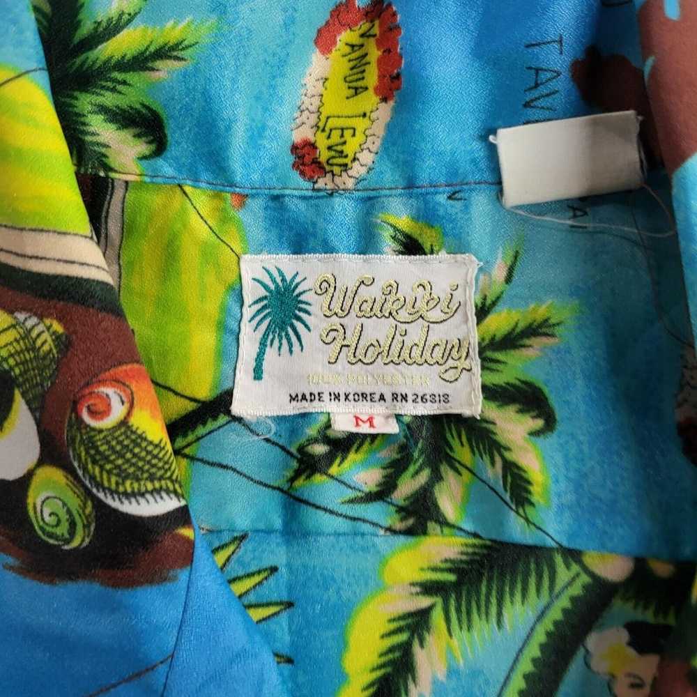 Vintage Waikiki Holiday 70s Hawaiian Shirt Size M… - image 7