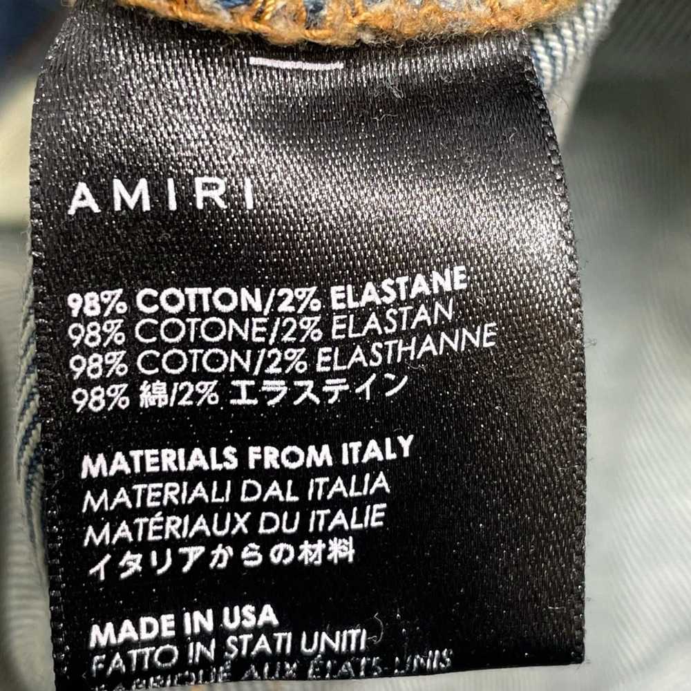 Amiri Amiri MX1 Denim Patch Broken Jeans Classic … - image 5