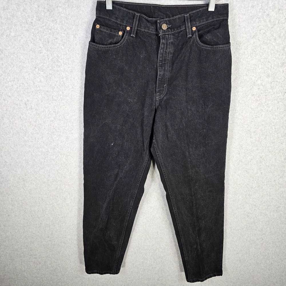 Levi's Vtg Levis 550 Jeans Womens 12 Black Relaxe… - image 1