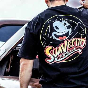 Suavecito Pomade x Felix The Cat Orange graphic t… - image 1