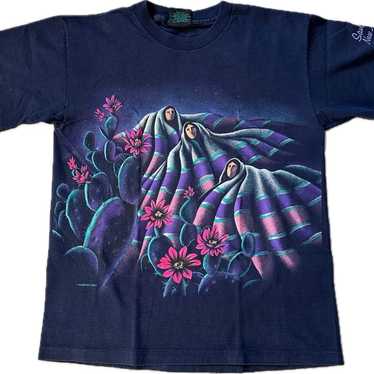 Vintage 1990s Native American style graphic tee M - image 1