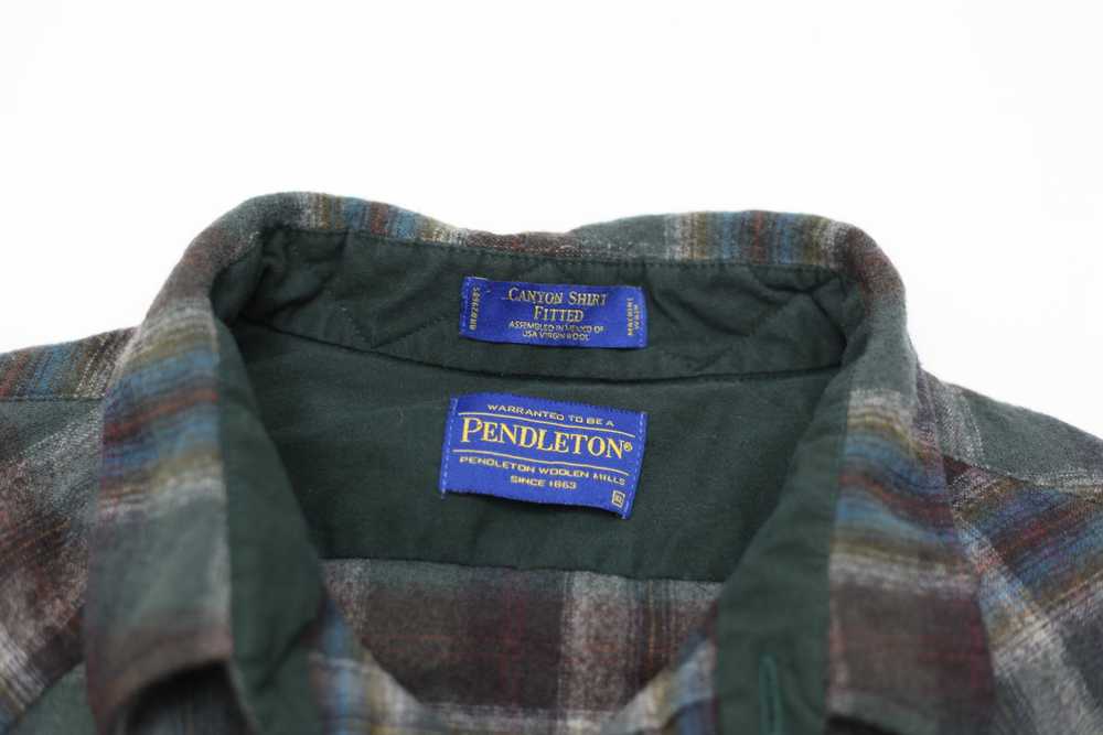 Vintage Pendleton Pearl Button Flannel Canyon Fit… - image 3