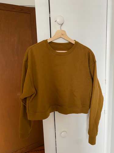 Girlfriend Collective 50/50 Cropped Sweatshirt (L)