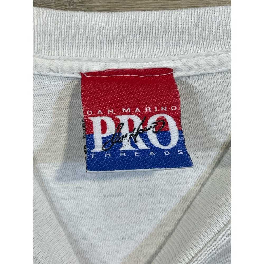 Vintage 1997 Dan Marino T-Shirt White Graphic Pri… - image 2