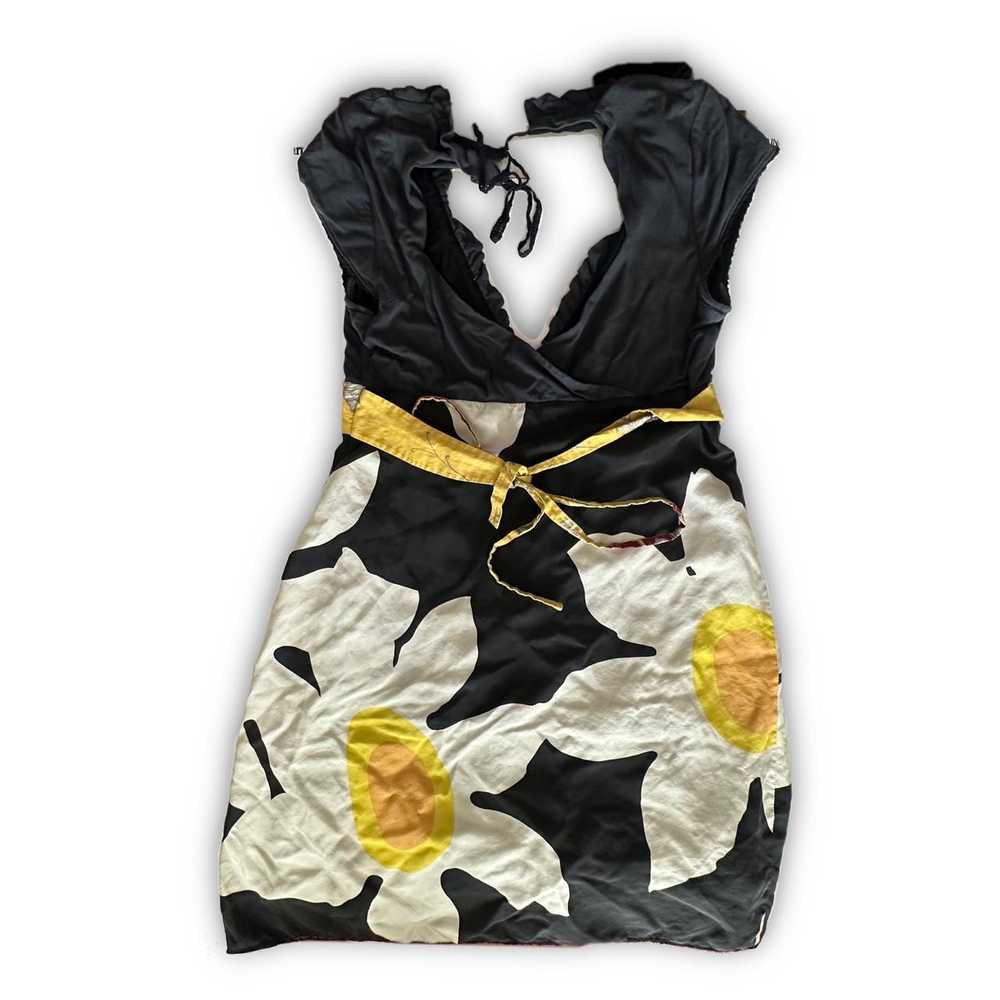 2000s Floral Babydoll Dress (M) - image 4