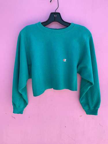 CROPPED CREWNECK REVERSE WEAVE CHAMPION EMBROIDER… - image 1