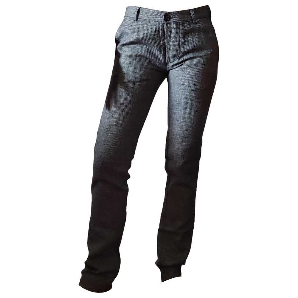 Trussardi Jeans Linen slim pants - image 1