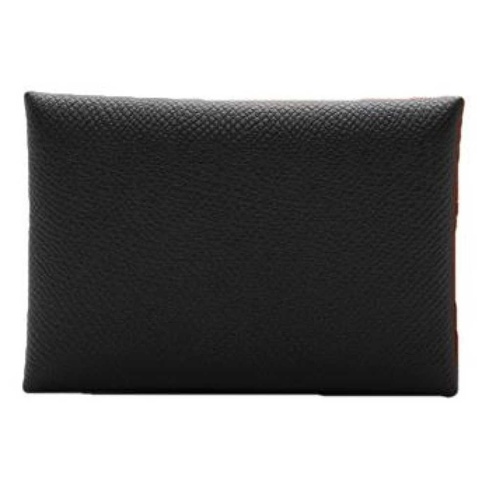 Hermès Calvi leather card wallet - image 1