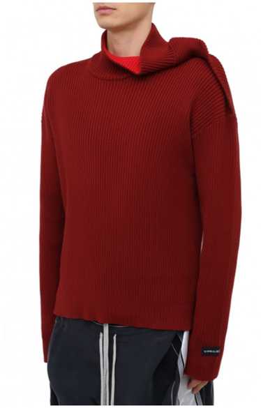 BNWT AW20 Y/PROJECT RIBBED OFF-CENTER SWEATER L