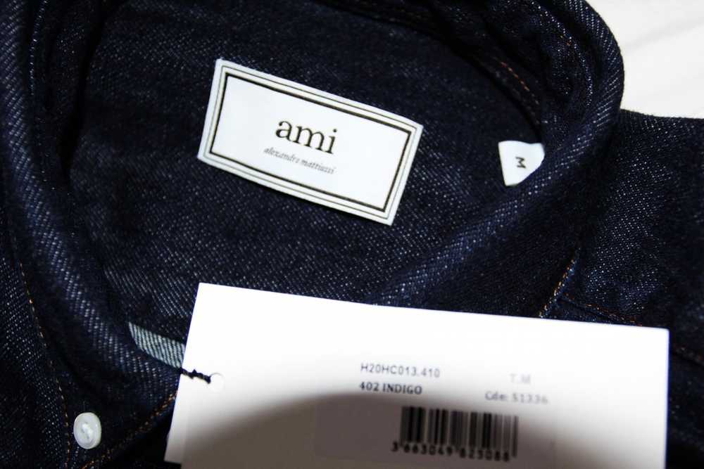 AMI Paris BNWT AW20 BUTTON-DOWN DE COEUR DENIM SH… - image 11