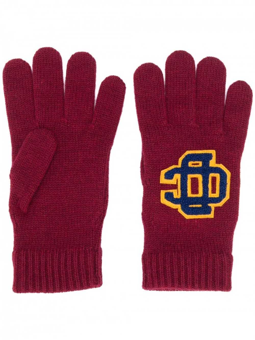 BNWT AW20 DSQUARED2 LOGO PATCH WOOL GLOVES - image 6