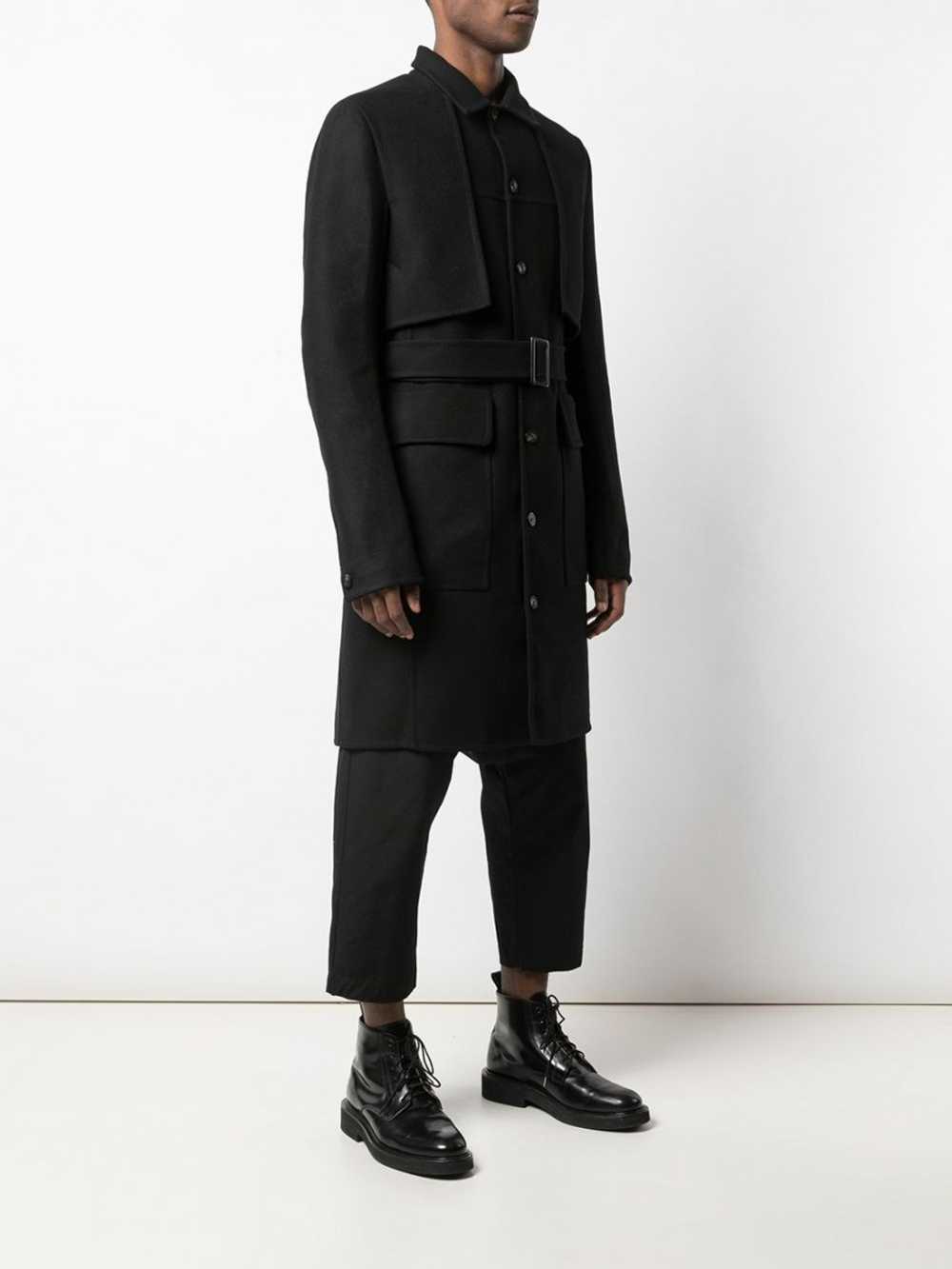 BNWT AW19 RICK OWENS "LARRY" TRENCH COAT 50 - image 1