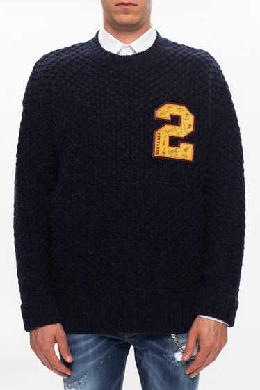 BNWT AW20 DSQUARED2 LOGO 2 EMBLEM SWEATER L