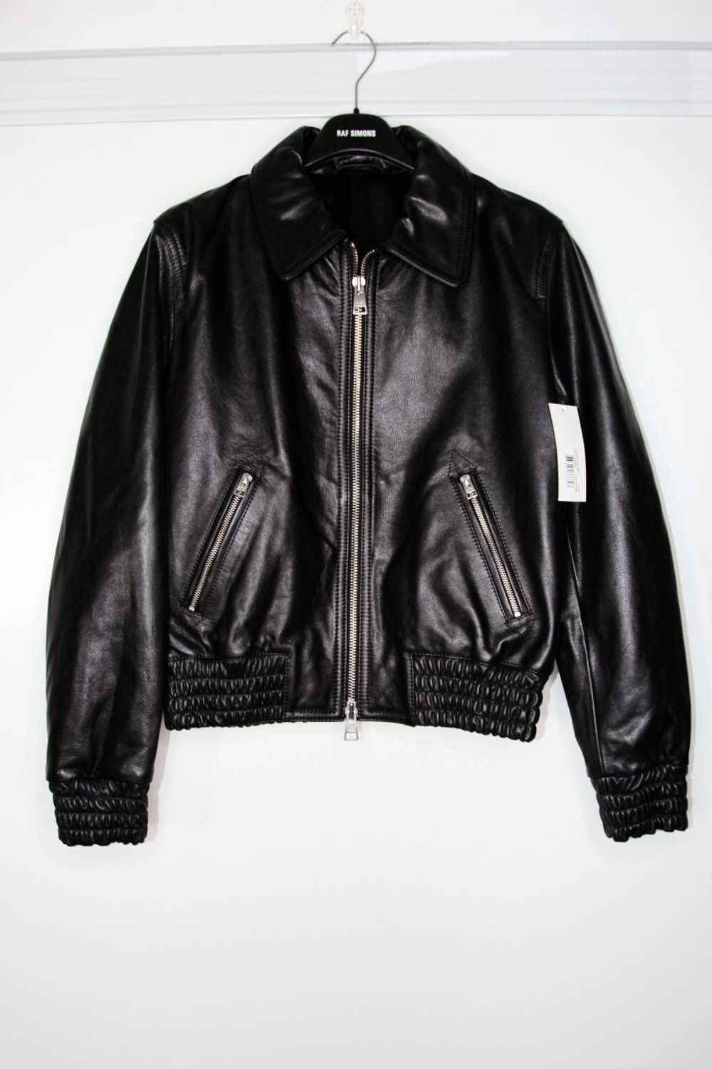 AMI Paris BNWT AW20 ZIPPED LEATHER JACKET L - image 2