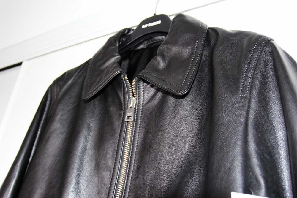 AMI Paris BNWT AW20 ZIPPED LEATHER JACKET L - image 4