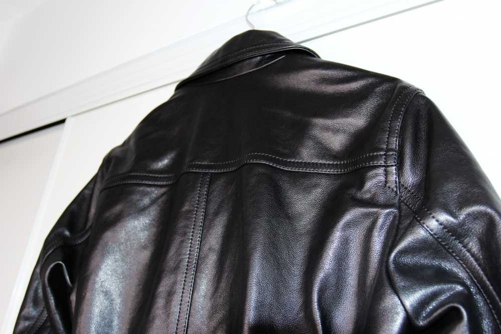 AMI Paris BNWT AW20 ZIPPED LEATHER JACKET L - image 8