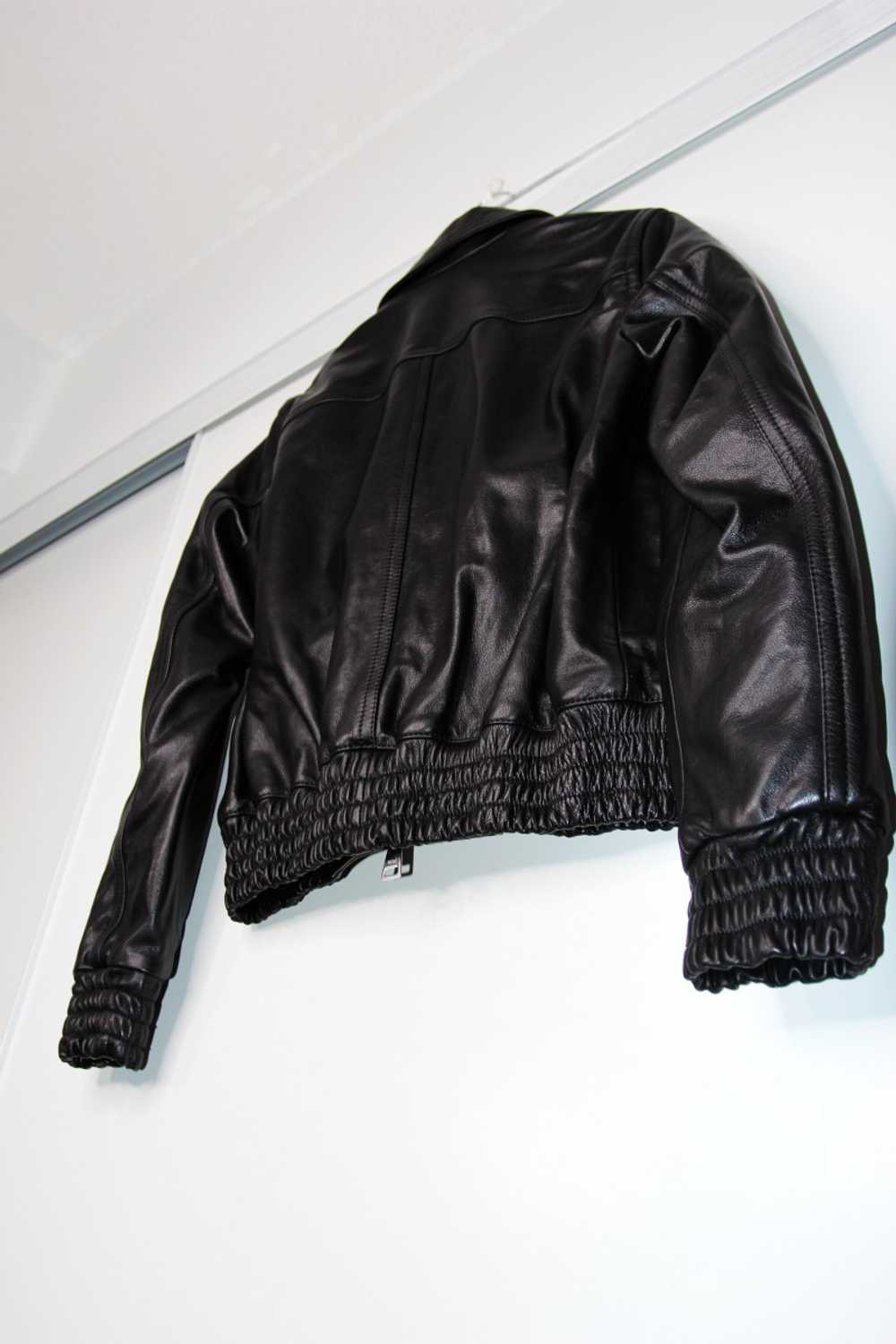 AMI Paris BNWT AW20 ZIPPED LEATHER JACKET L - image 9