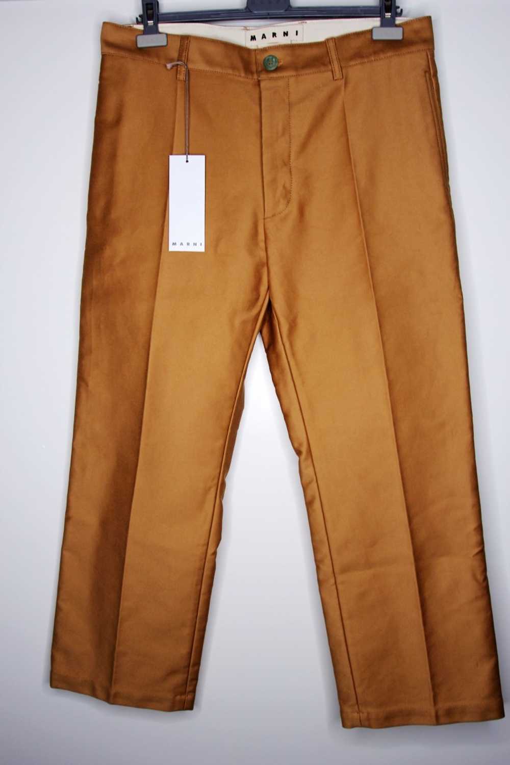 BNWT SS20 MARNI STRUCTURED COTTON PANTS 50 - image 2