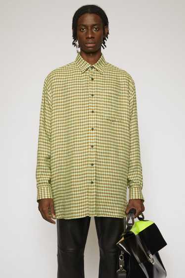 BNWT SS20 ACNE STUDIOS CHECKED LINEN SHIRT 50