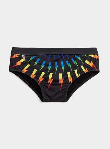 BNWT SS20 NEIL BARRETT RAINBOW LIGHTING BOLT SWIM 