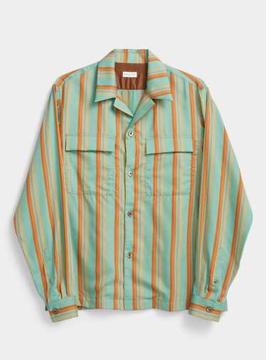 BNWT SS20 DRIES VAN NOTEN COLMAN MINT STRIPED SHI… - image 1