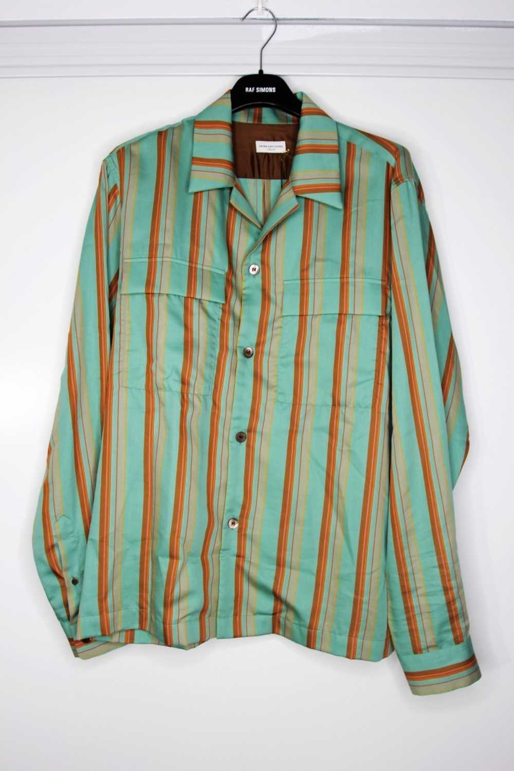 BNWT SS20 DRIES VAN NOTEN COLMAN MINT STRIPED SHI… - image 2