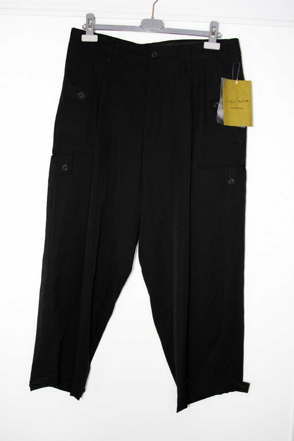 Yohji Yamamoto BNWT AW20 YYPH GABARDINE TAB PANTS… - image 2