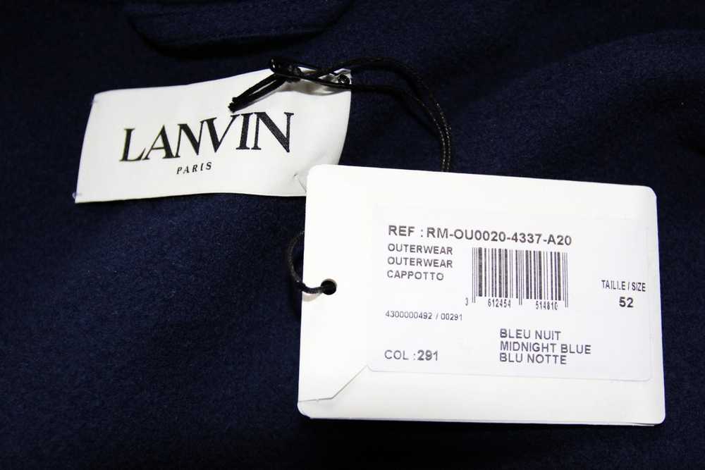 BNWT AW20 LANVIN WOOL CASHMERE BLEND PEACOAT 52 - image 10