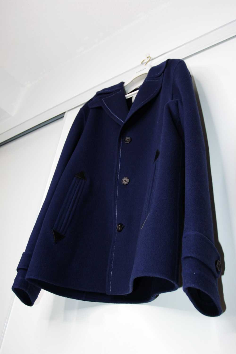 BNWT AW20 LANVIN WOOL CASHMERE BLEND PEACOAT 52 - image 7