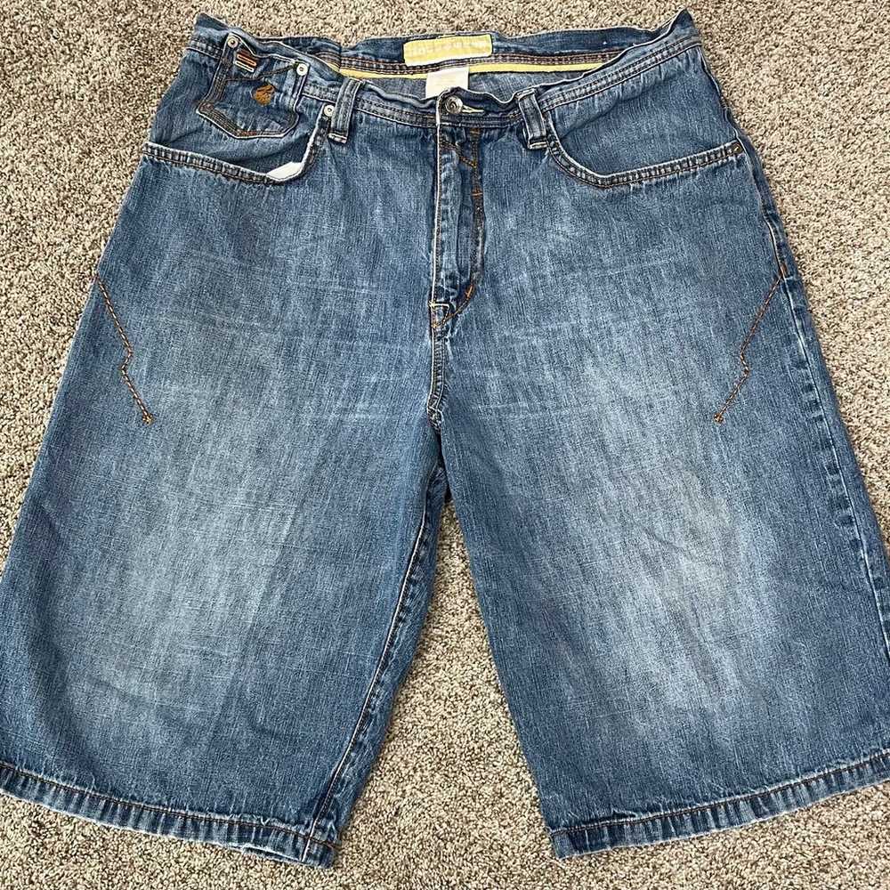 Vintage Rocawear Shorts Men 36 Blue Baggy Loose D… - image 2