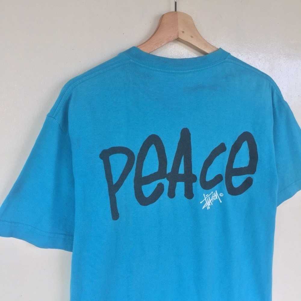 Stüssy “Increase The Peace” Big Logo Defect Tshirt - image 11