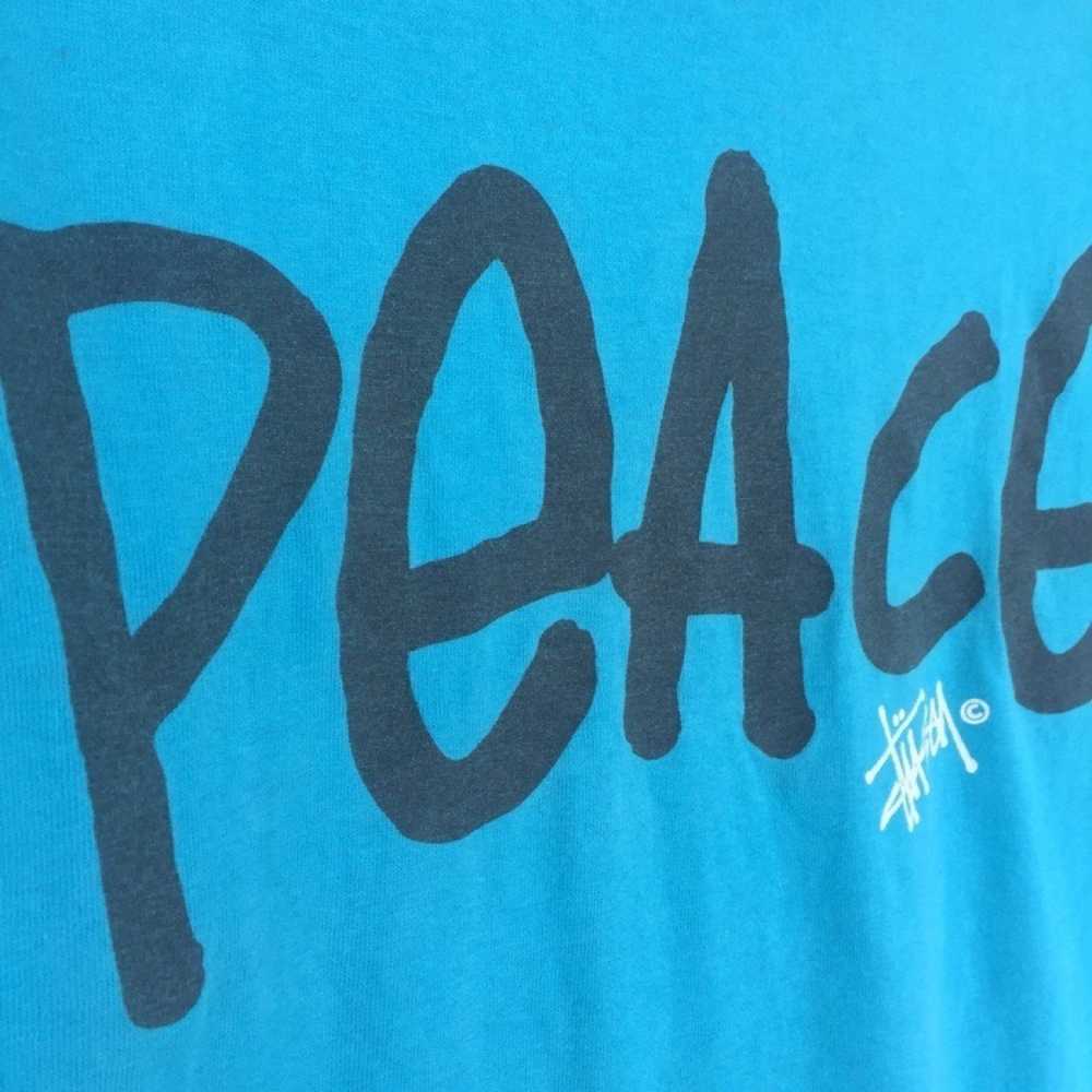 Stüssy “Increase The Peace” Big Logo Defect Tshirt - image 12