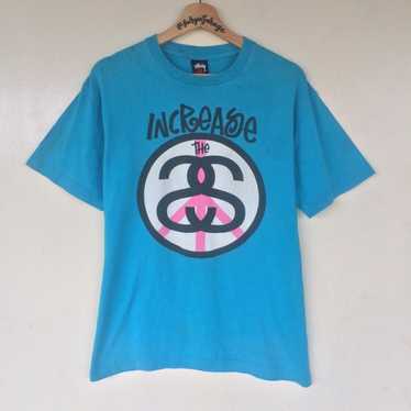 Stüssy “Increase The Peace” Big Logo Defect Tshirt - image 1