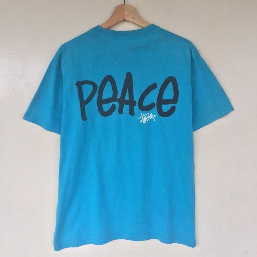 Stüssy “Increase The Peace” Big Logo Defect Tshirt - image 7