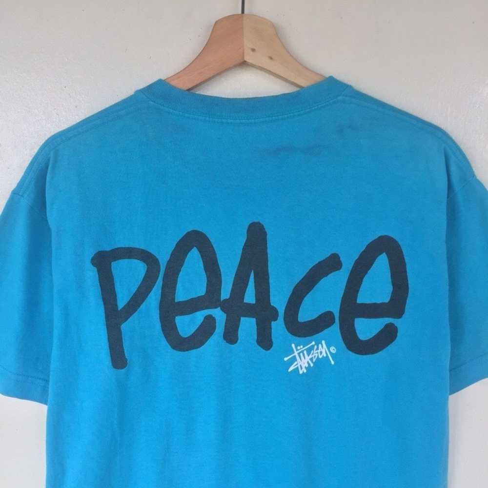 Stüssy “Increase The Peace” Big Logo Defect Tshirt - image 8