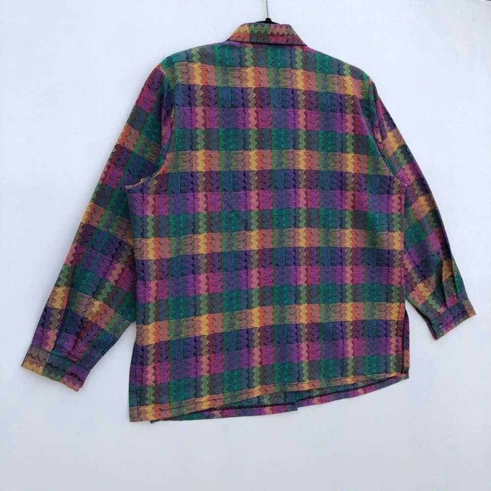 Vintage - Multicolour Plaid Shirt Button Ups - image 11