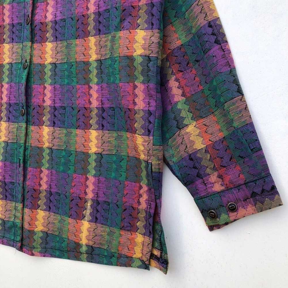 Vintage - Multicolour Plaid Shirt Button Ups - image 5