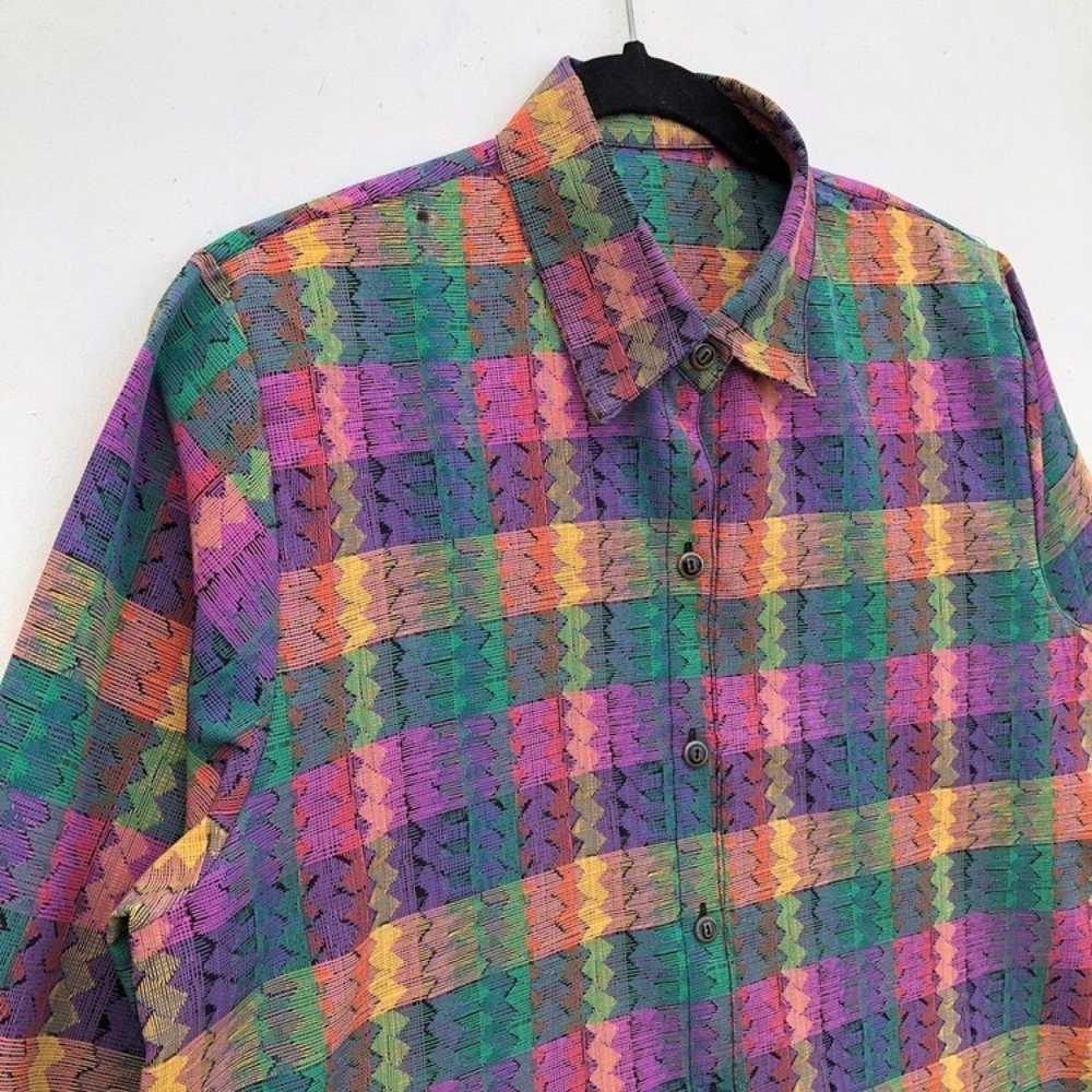 Vintage - Multicolour Plaid Shirt Button Ups - image 6