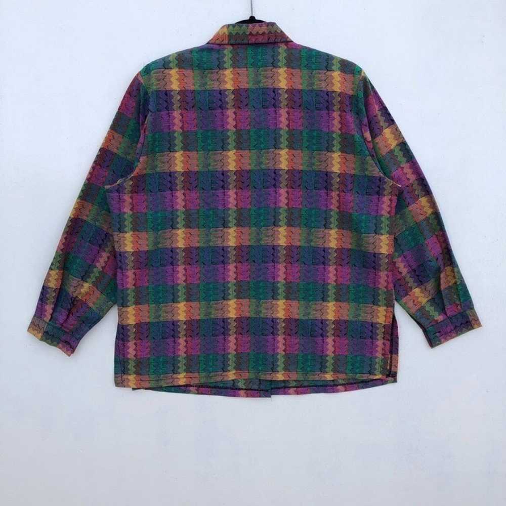 Vintage - Multicolour Plaid Shirt Button Ups - image 9