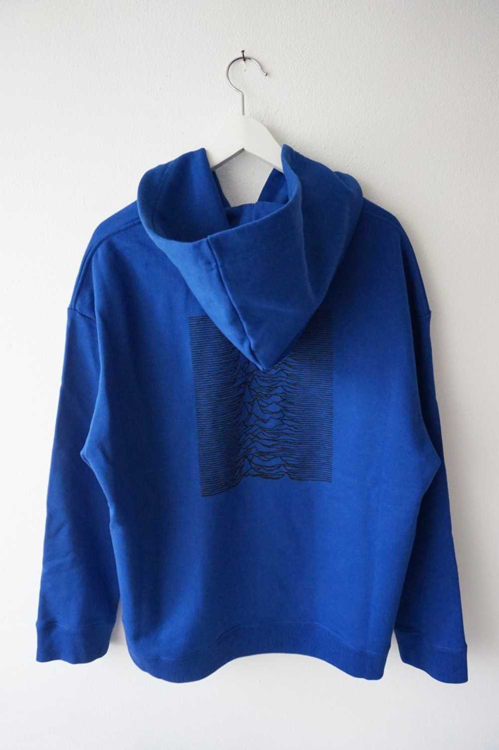 Raf Simons $900 Blue Joy Division Hoodie - image 1