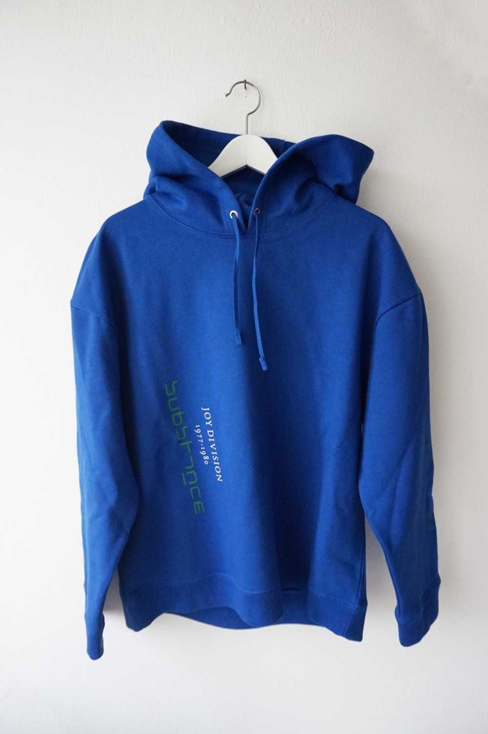 Raf Simons $900 Blue Joy Division Hoodie - image 2